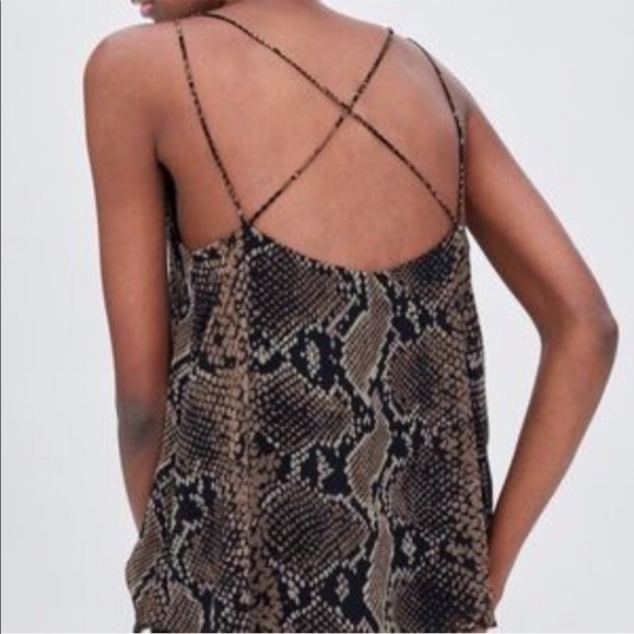 Zara TRF Python Snake Print tank - Picture 2 of 4